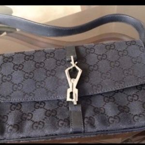 Authentic black Jacki O Gucci purse w/clasp